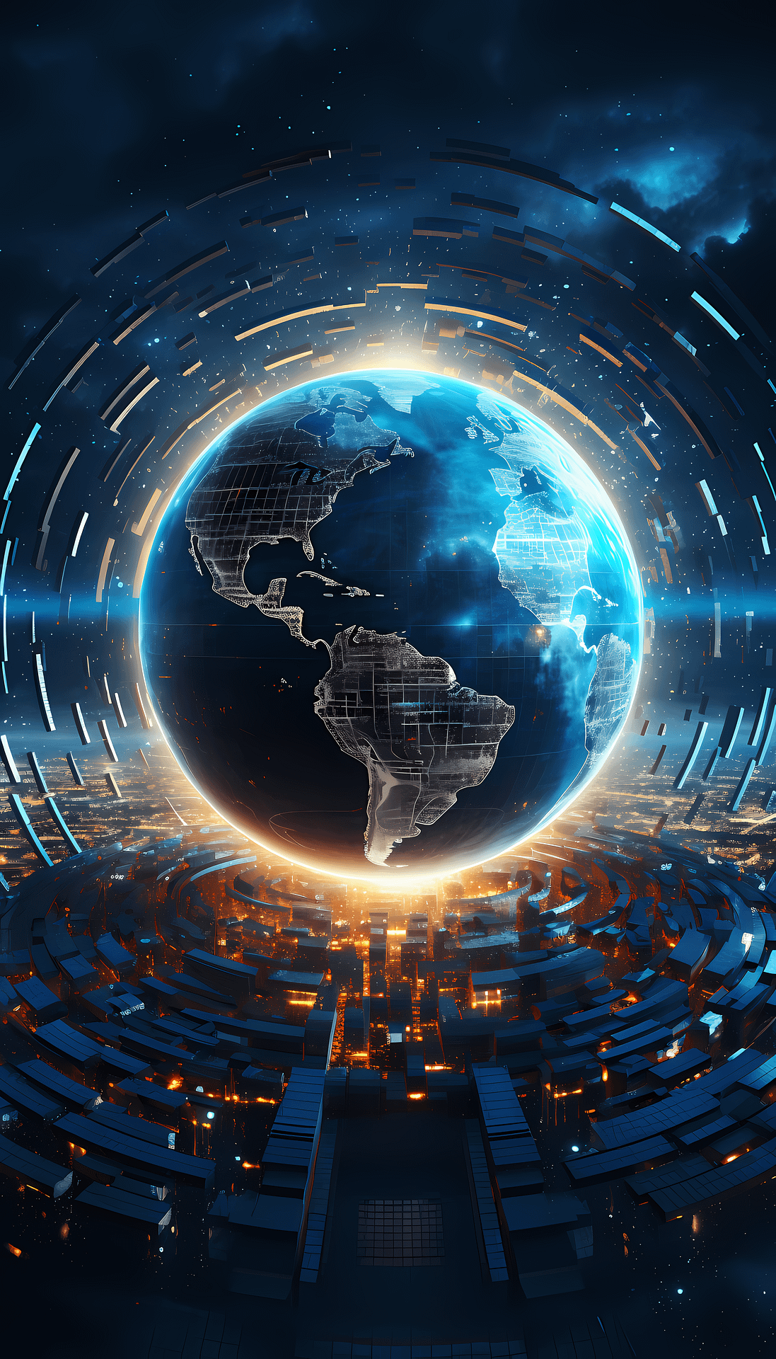 Virtual World to symbolize breaking news from around the world.